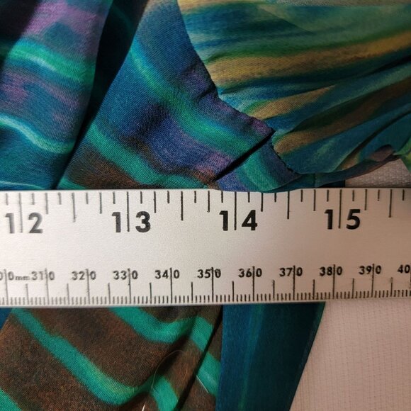 Worthington Womens Top Size Small Cowl Neck Cold Shoulder Sleeves - Picture 6 of 14